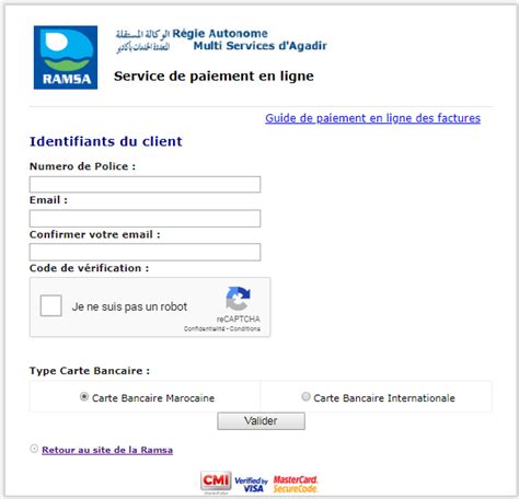 ramsa paiement.